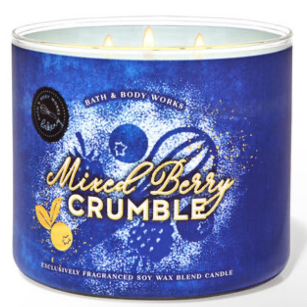 Bath&Body Works Mixed Berry Crumble Candle NWOT
